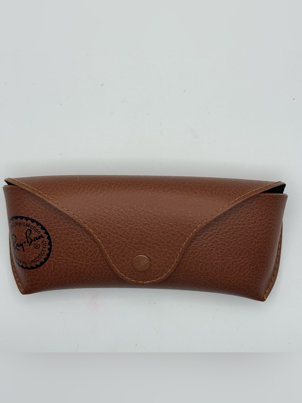 Ray-Ban Brown Sunglasses Case by Luxottica Snap Closure